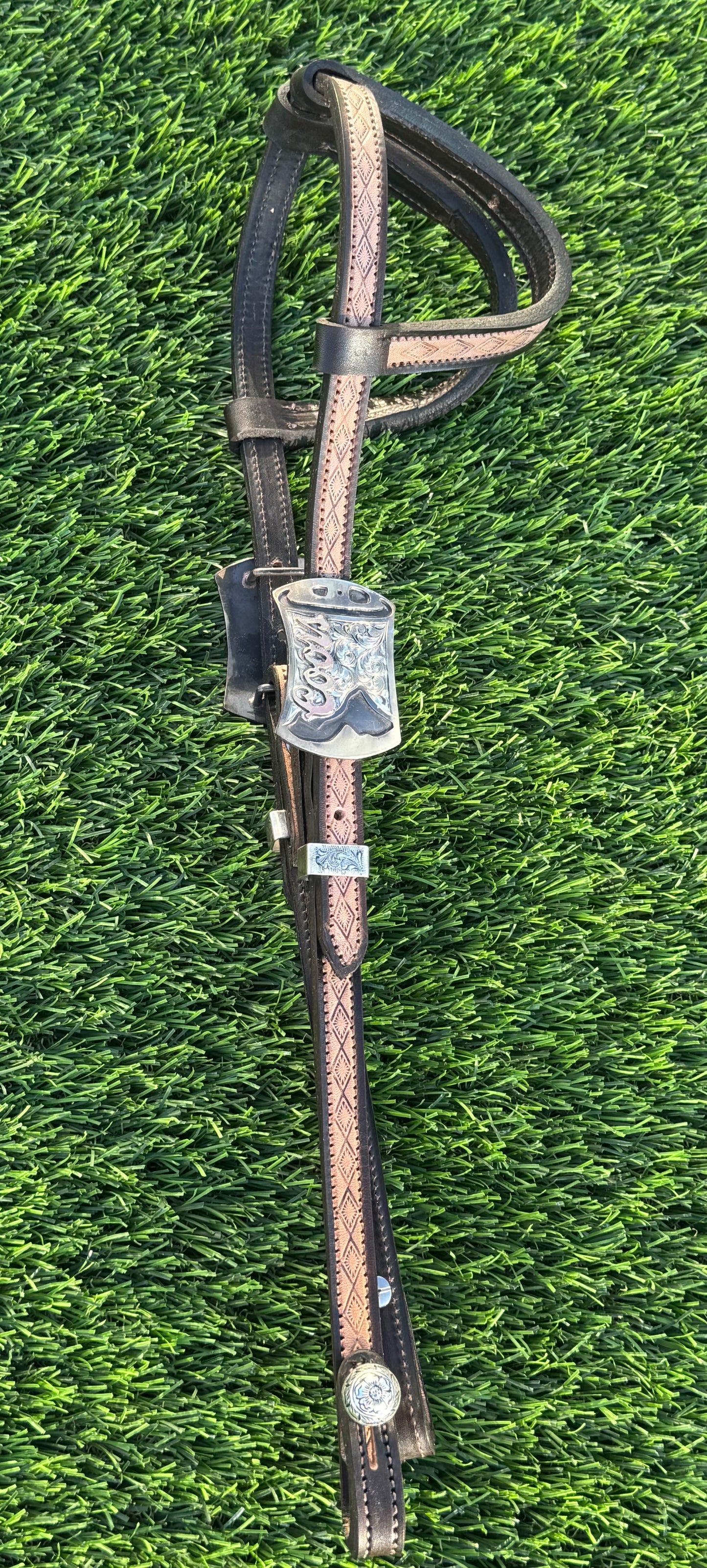 Fairytail Leather Co Two-Tone Beer Buckle Headstall