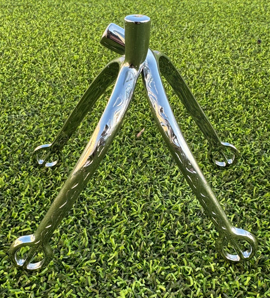 Ladies 1" Engraved Silver Canted English Spurs