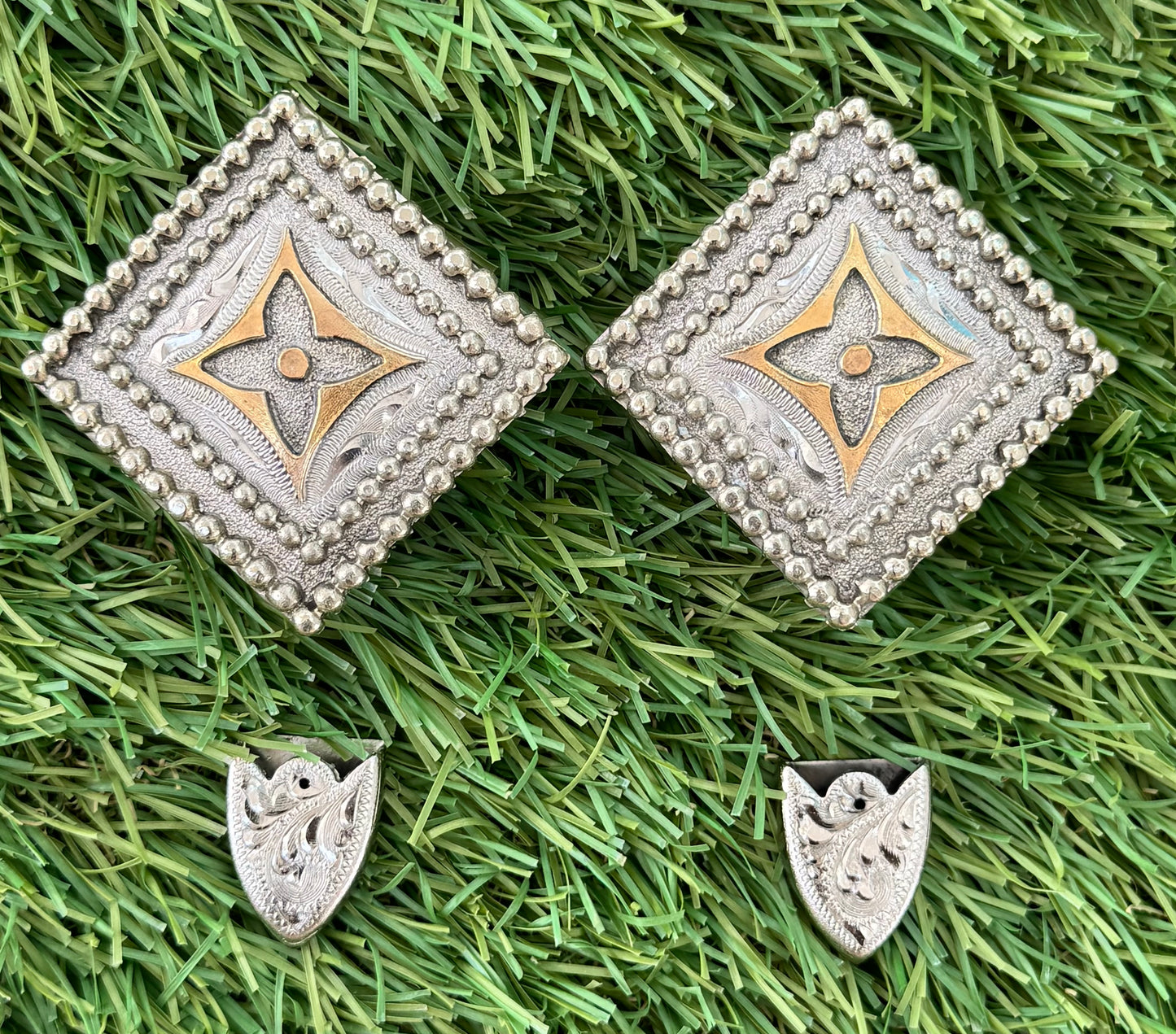 Silver Overlay Designer Buckles, 3/4”