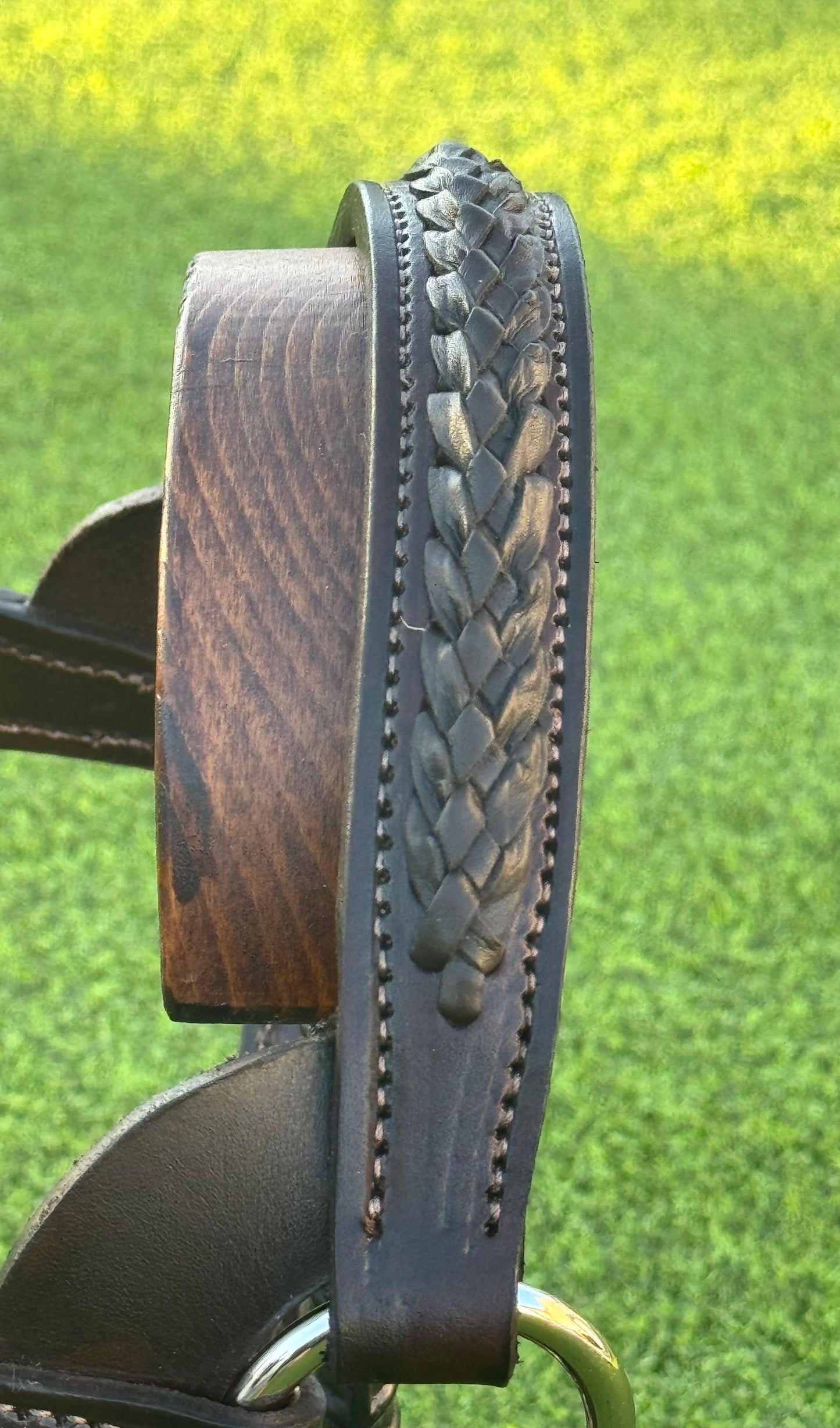 Fairytail Leather Havana Braided English Show Halter - SPECIAL ORDER, ALLOW 4 WEEKS