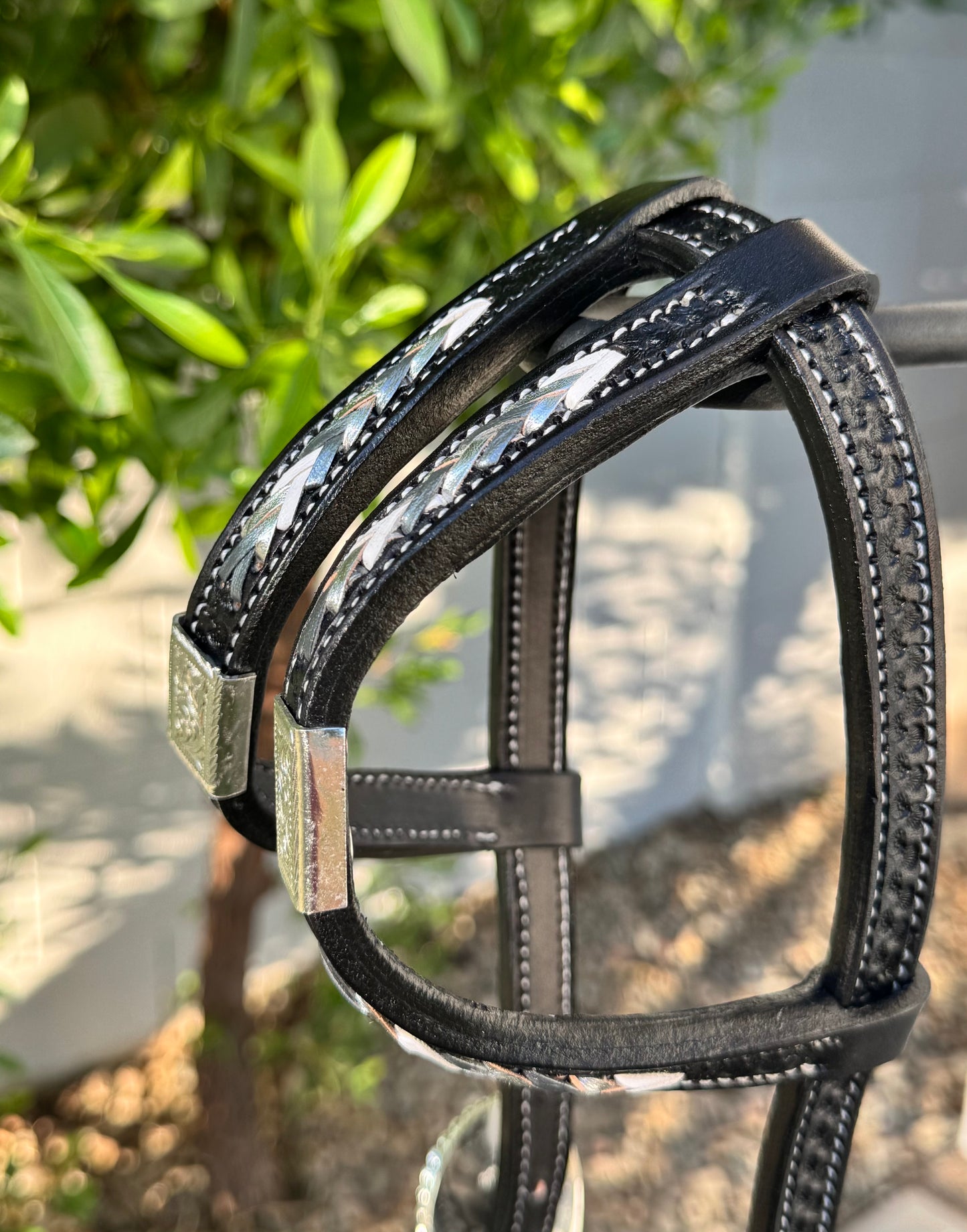 Fairytail Leather Co Black Kangaroo Lace Headstall