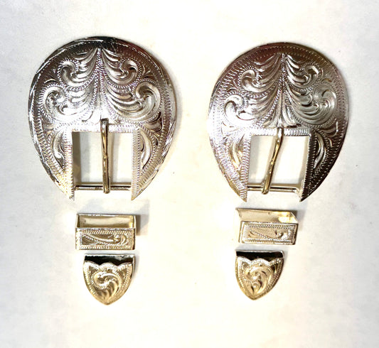 Silver Plated Buckles, 1”