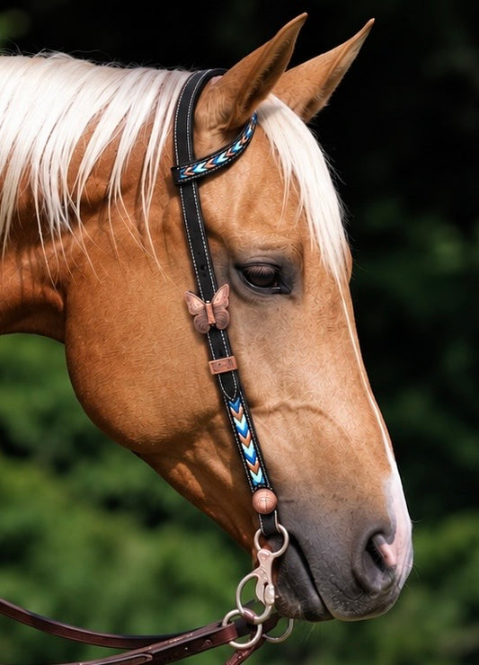 Fairytail Leather Co Kangaroo Lace Headstall