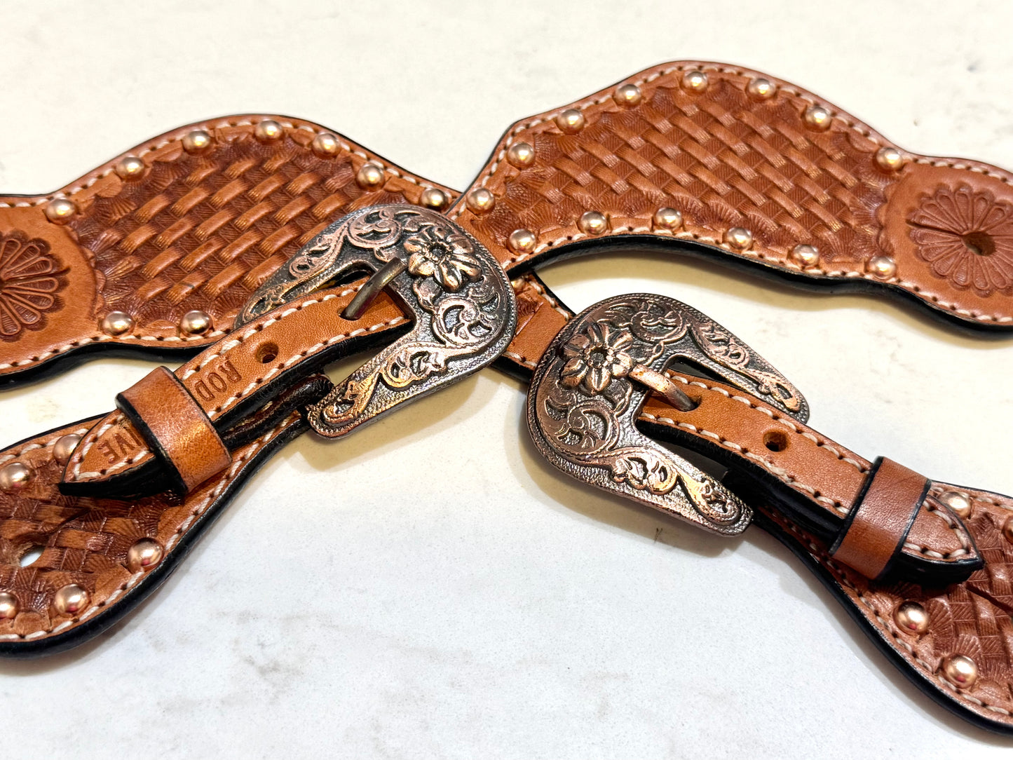 Ladies Western Spur Straps, Copper