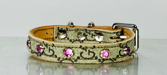 Fairytail Leather Co Designer Dog Collar