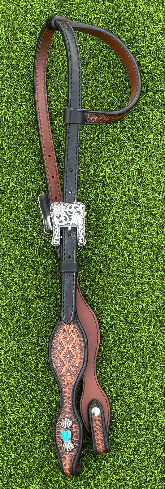 Black, Brown & Turquoise Headstall