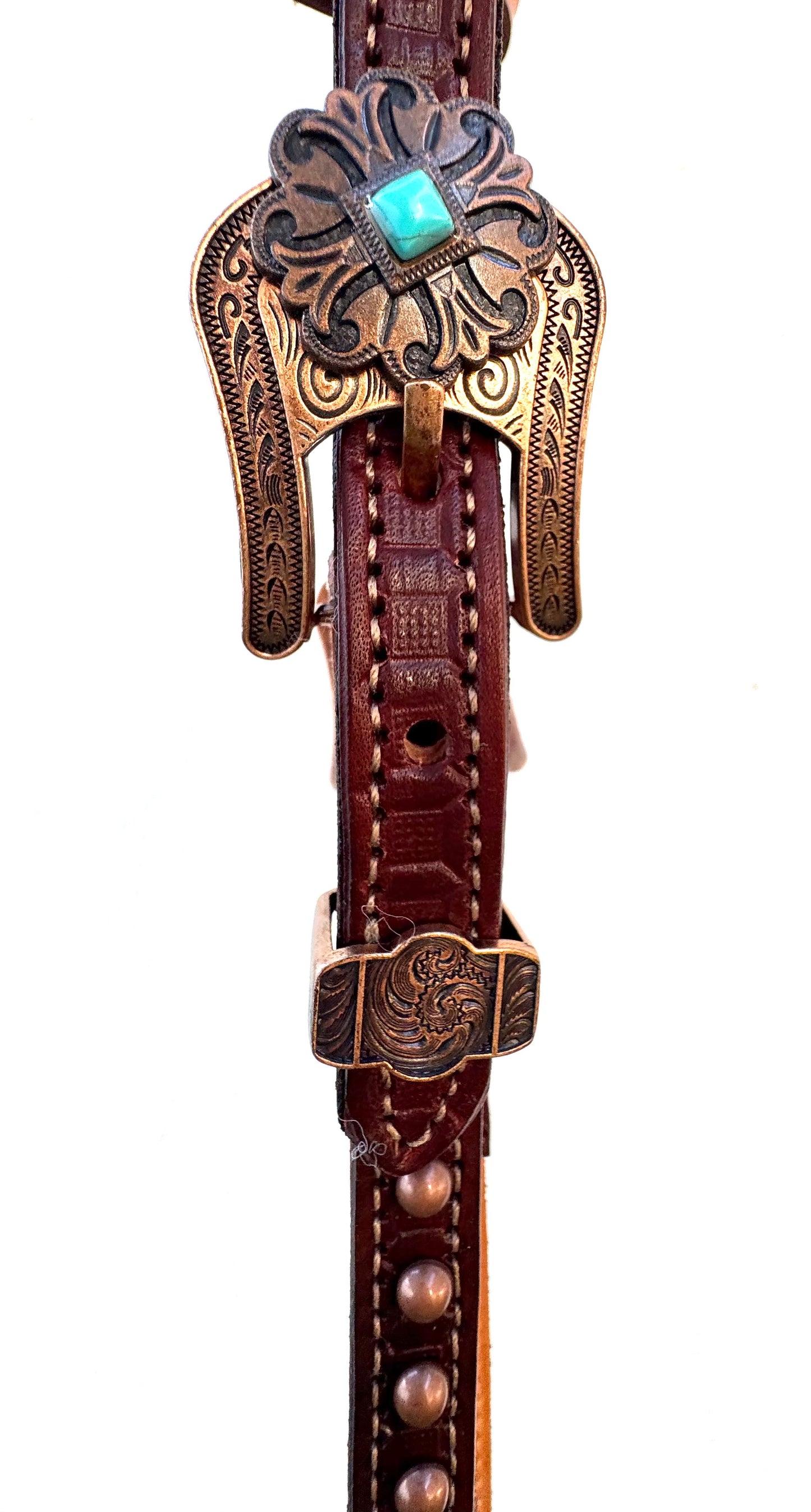 Fairytail Leather Co Mahogany Two-Tone Ranch Headstall