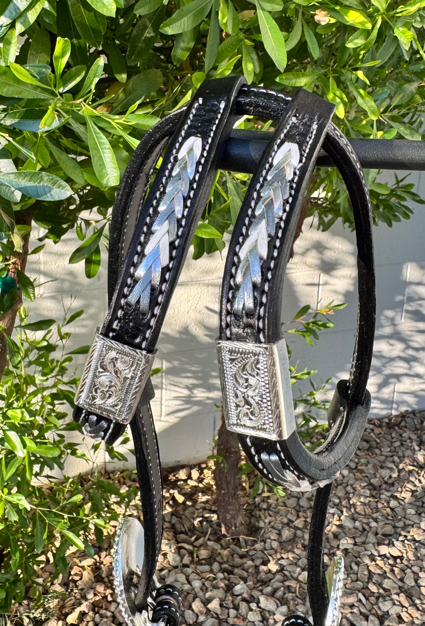 Fairytail Leather Co Black Kangaroo Lace Headstall