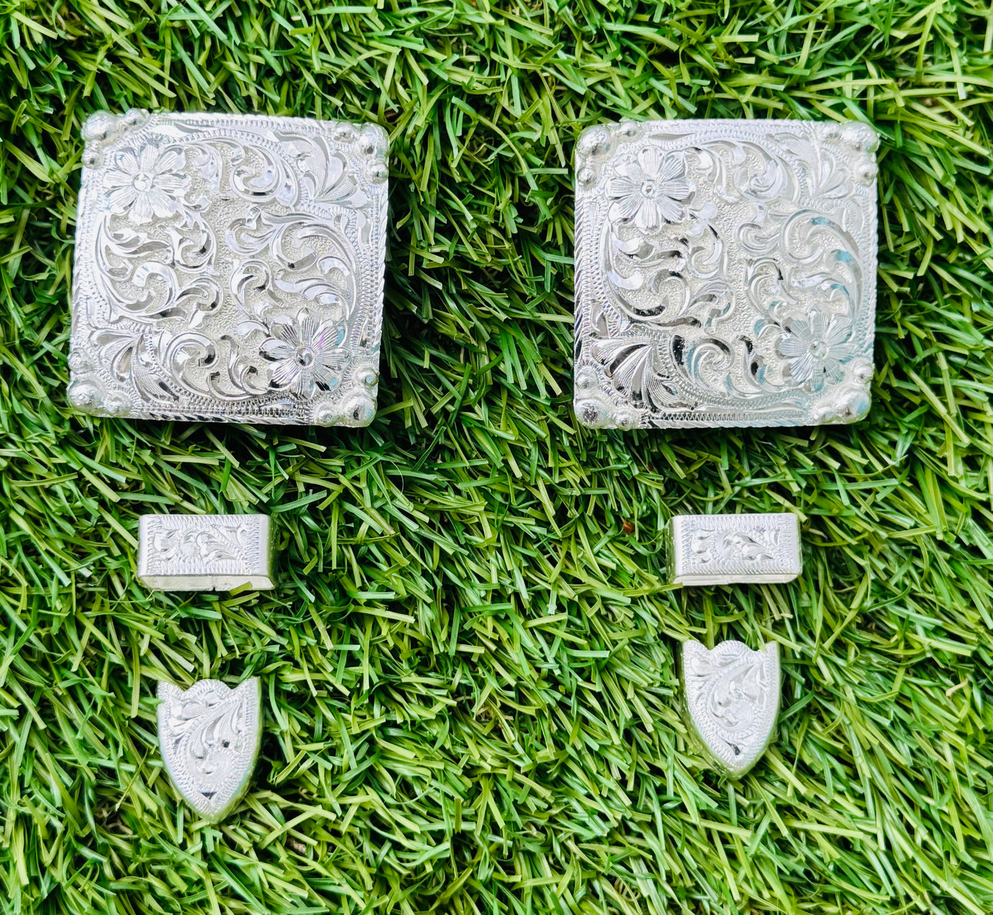 German Silver Buckles, 5/8”