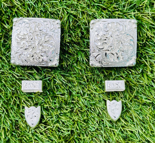 German Silver Buckles, 5/8”