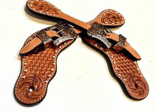 Ladies Western Spur Straps, Copper