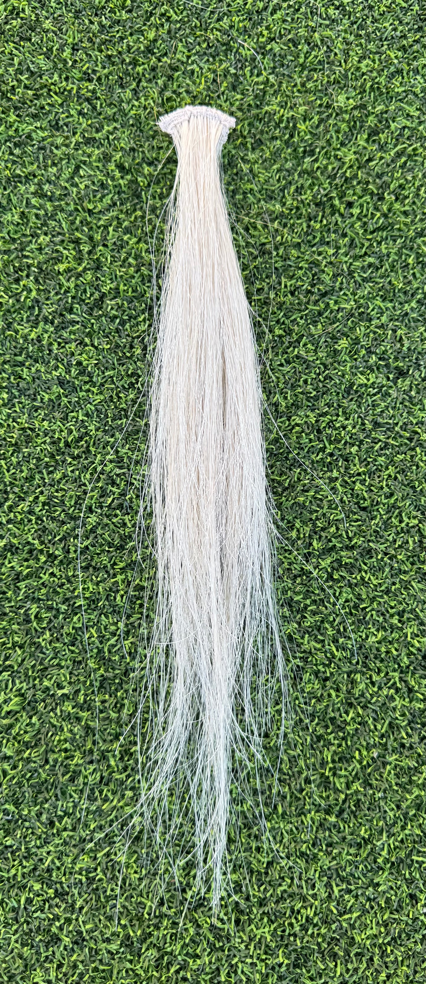 Clip In Creamy White Forelock Extension