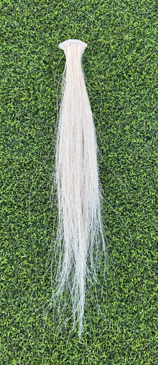 Clip In Creamy White Forelock Extension