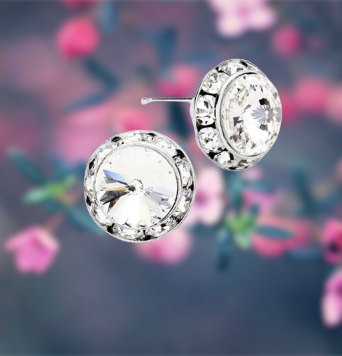 Austrian Crystal Clear Stud Earrings