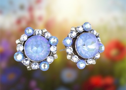 Suri Crystal Earrings Ocean DeLite