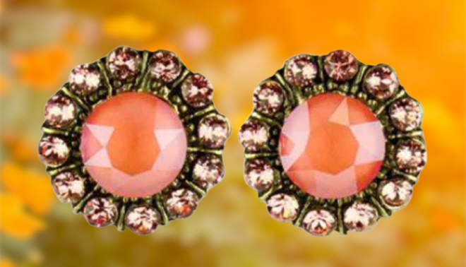 Coral Aurora Princess Earrings