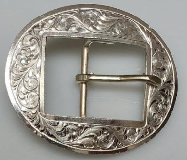 Sterling Overlay Oval Buckle plus Tip