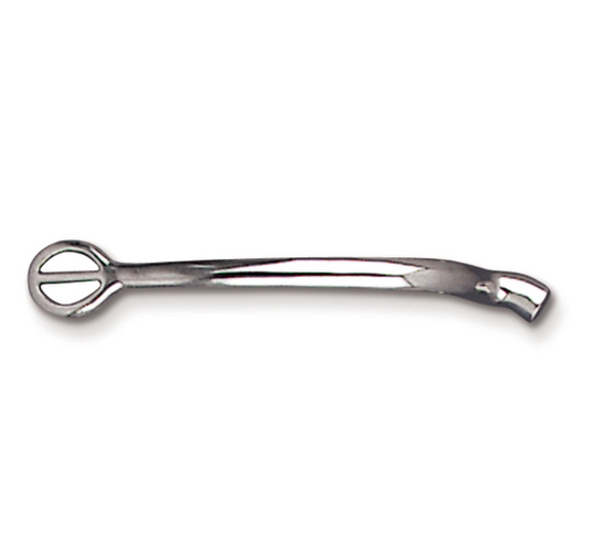 Ladies 1/2" Prince of Wales Tom Thumb Canted English Spurs, Stainless Steel