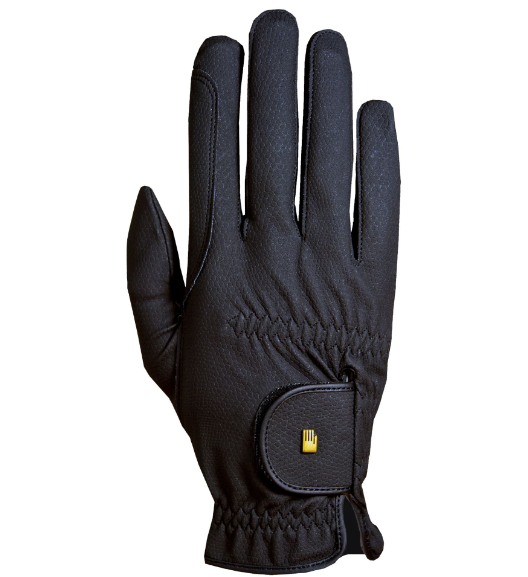 Youth Black Roeckl Grip Riding Gloves, Unisex