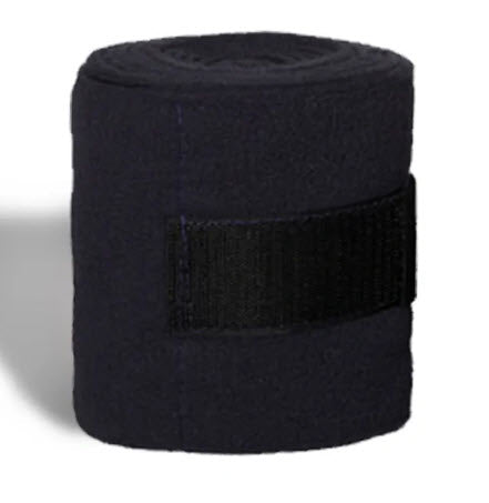 Premium Fleece Polo Wraps, Black