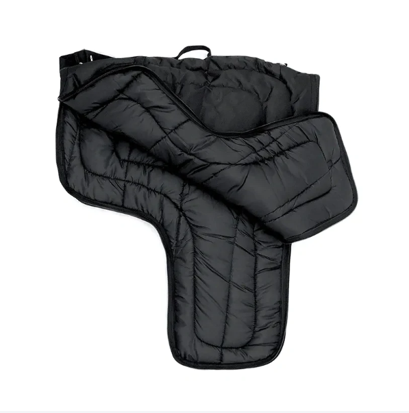 Padded & Quilted Western Saddle Carrier, Black