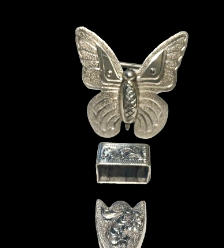 Butterly Buckles, German Silver 1"