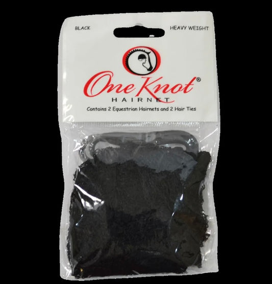 One Knot Hairnet Heavy Weight, Black