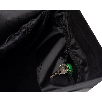 Black Stall Bag With Silver Trim