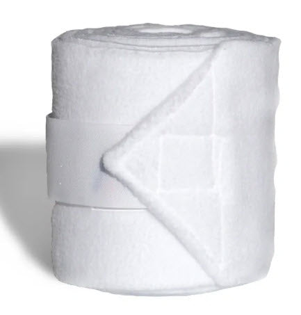 Premium Fleece Polo Wraps, White