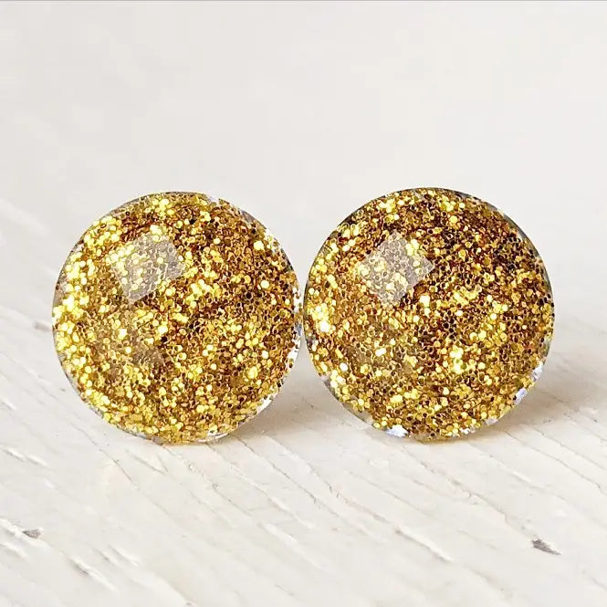 Sunshine Shimmer Stud Earrings