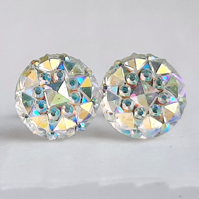 aurora borealis stud earrings