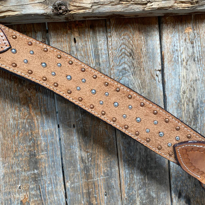 Rough-Out Ranchy Breastcollar Silver / Copper Dots