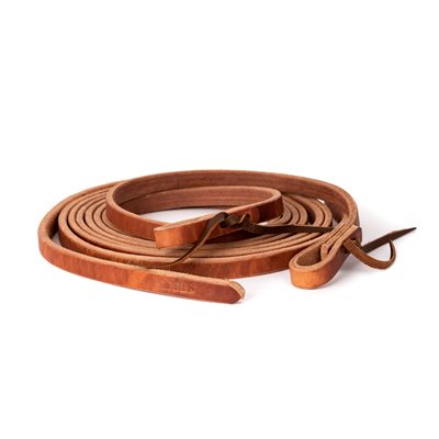 Perri's Tie End Harness Leather Split Reins 8' X 5/8"