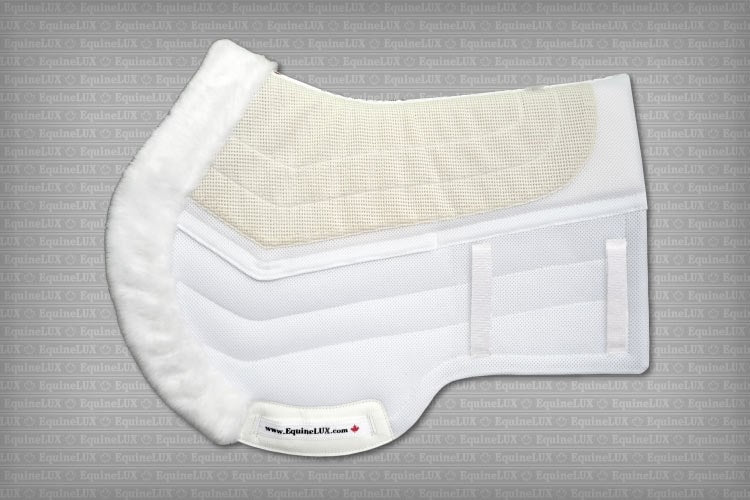 EquineLUX Luxury Competition Number™ Countoured Saddle Pad, Shimmable