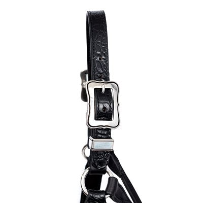 Smooth Square with Black Groove Buckle