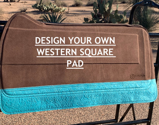 DESIGN YOUR OWN WESTERN SQUARE SADDLERIGHT PAD