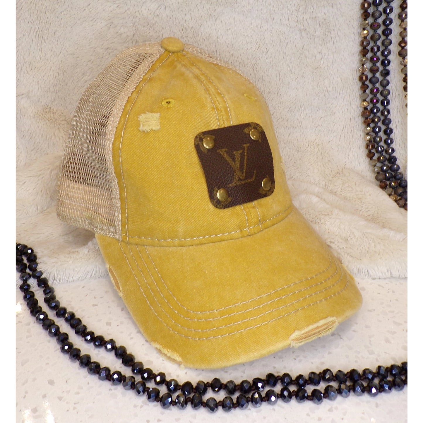 Upcycled LV C.C. Baseball Hat